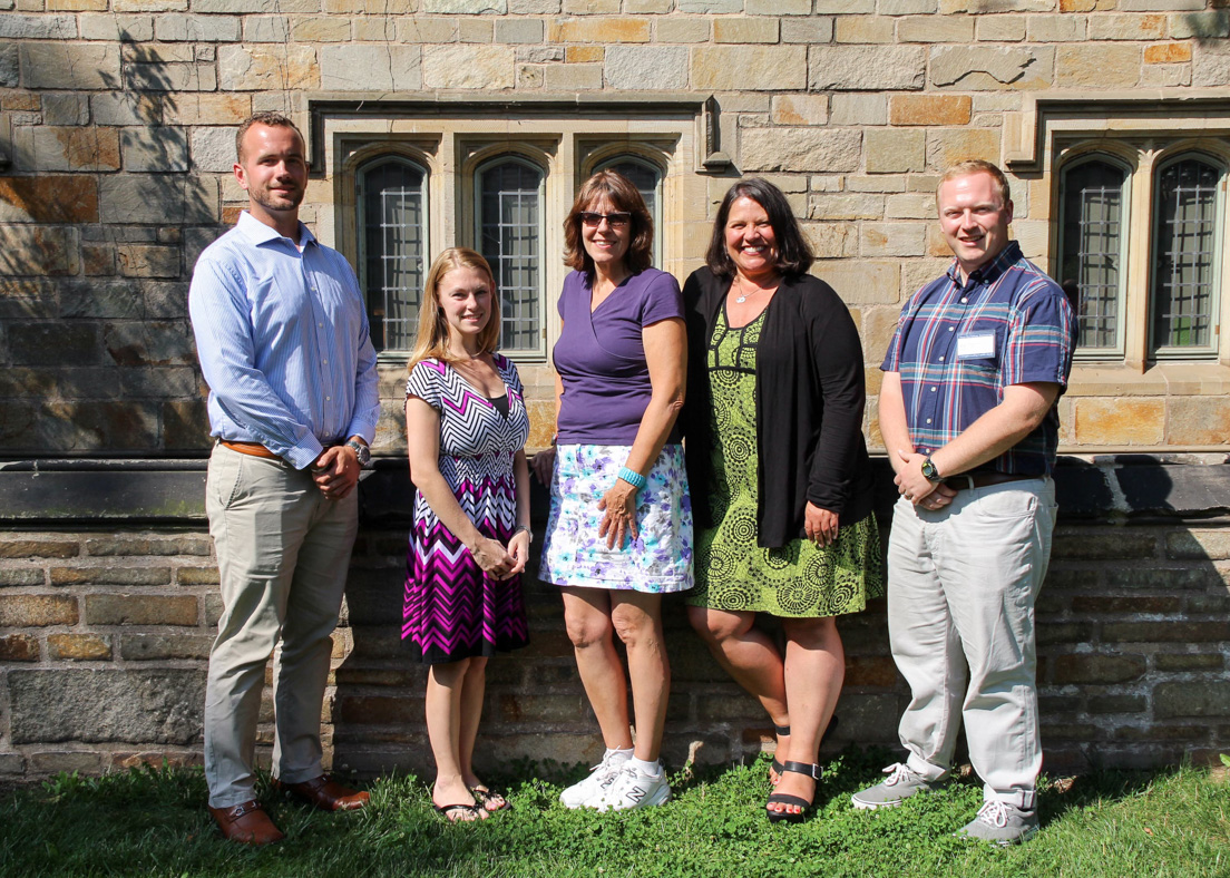 Delaware Team at the Intensive Session, July 2017. (From left to right: National Fellows Robert Graham, Monica Cohen, Terri Eros, Barbara Prillaman, and Michael Doody.)