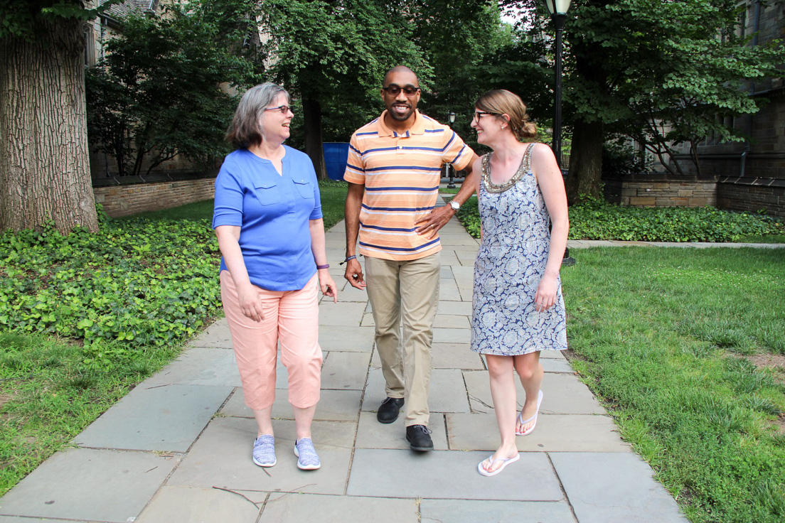 Philadelphia Team at the Intensive Session, July 2017. (From left to right: National Fellows Terry Anne Wildman, Eual Phillips, and Kathleen Radebaugh.)