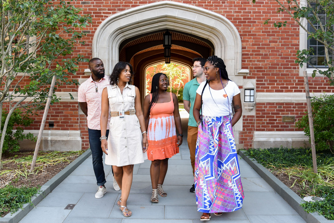 District of Columbia Team at the Intensive Session, July 2018. (From left to right: Kwame Adu-Wusu, Kalah Bell, Anita Galloway, Zachary Meyers, and Tierra Ingram.)