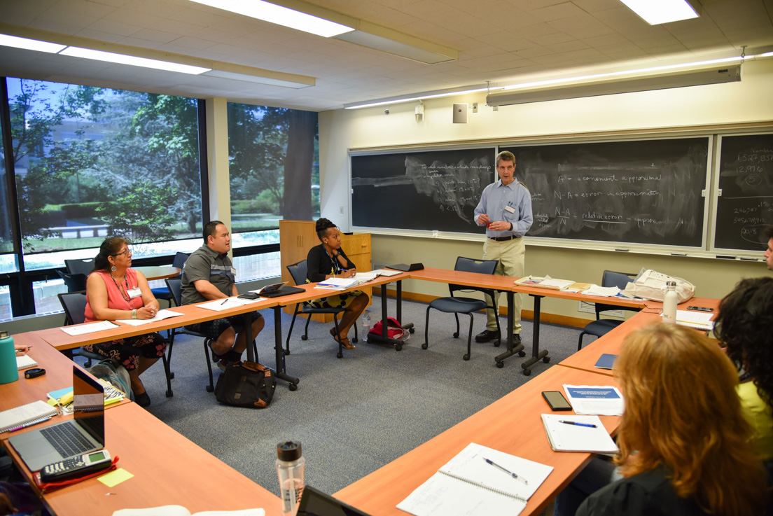 The national seminar on “Big Numbers, Small Numbers,” led by Roger E. Howe, Professor Emeritus of Mathematics at Yale University, July 2018.