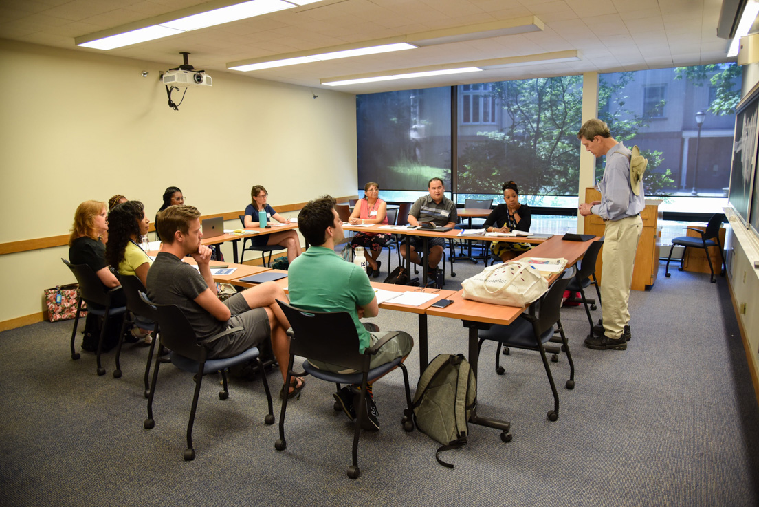 The national seminar on “Big Numbers, Small Numbers,” led by Roger E. Howe, Professor Emeritus of Mathematics at Yale University, July 2018.