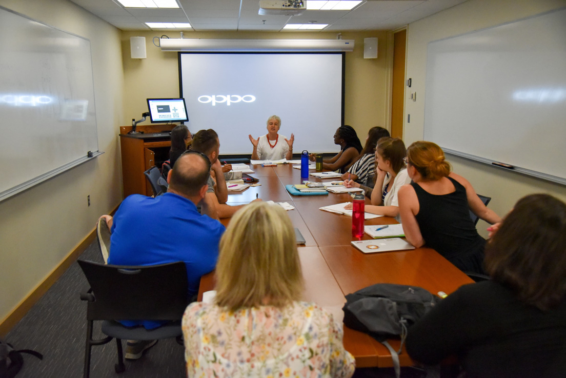 The national seminar on "Adaptation: Literature, Film and Society" led by Brigitte Peucker, Professor of Germanic Languages and Literatures and Professor of Film Studies at Yale University, July 2018.