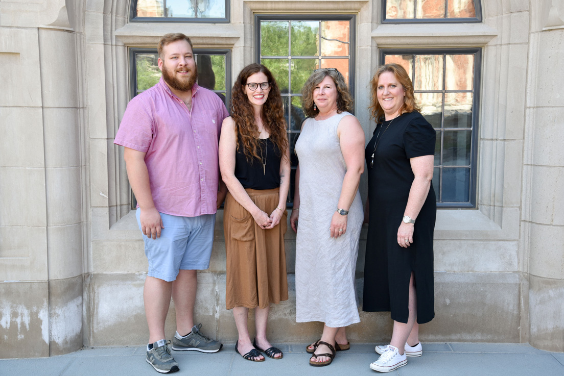 Tulsa Team at the Intensive Session, July 2018. (From left to right: Thomas Teague, Tara Waugh, Krista B. Waldron, and Lynnette Shouse.)