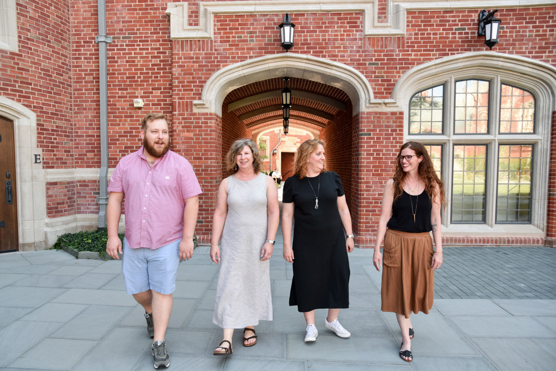 Tulsa Team at the Intensive Session, July 2018. (From left to right: Thomas Teague, Krista B. Waldron, Lynnette Shouse, and Tara Waugh.)