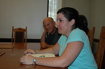 Wilmington Team meeting at the Intensive Session, July 2005. (National Fellows Raymond Theilacker and Cary A. Brandenberger.)