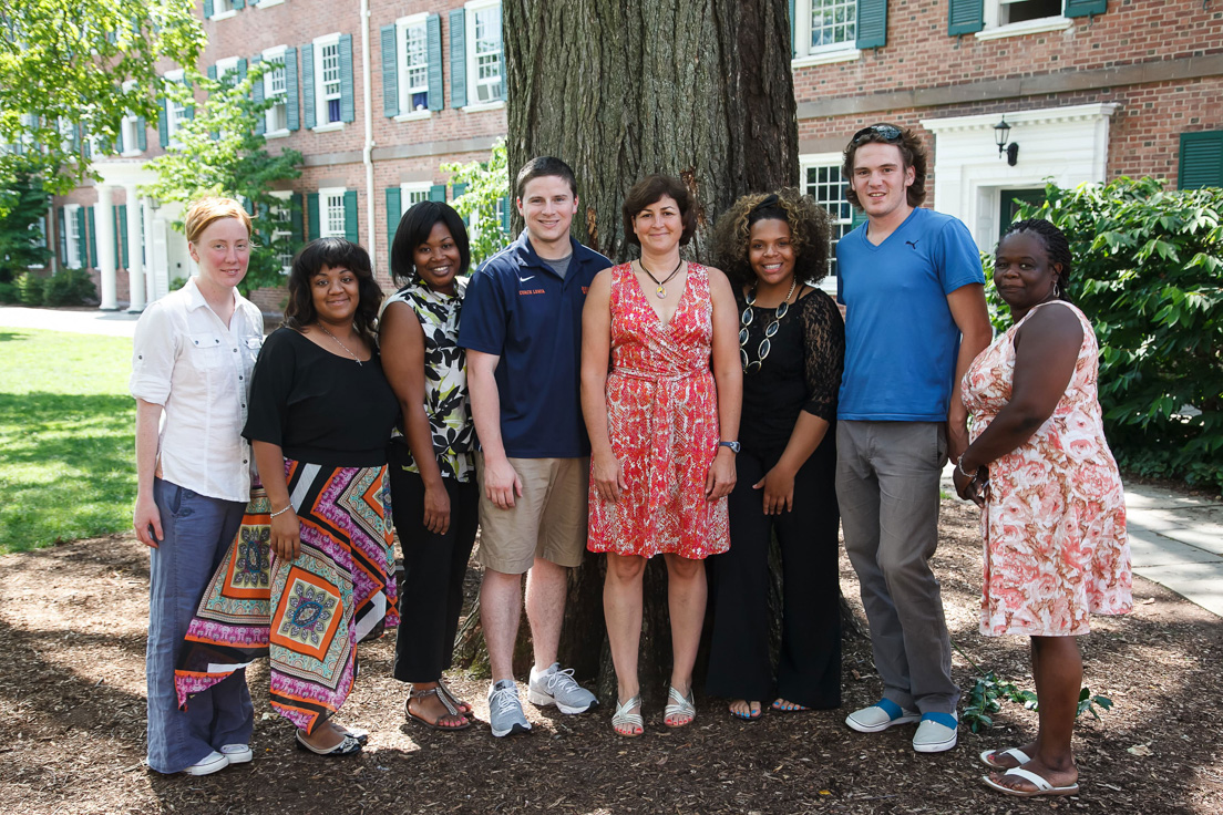 Richmond Team at the Intensive Session, July 2012. (From left to right: National Fellows Georgia Karns, Amanda Davis-Holloway, Chantea Wright, Stephen Lewia, Valerie Schwarz, Joy Beatty, Adam Canning, and Sarah Boyd.)