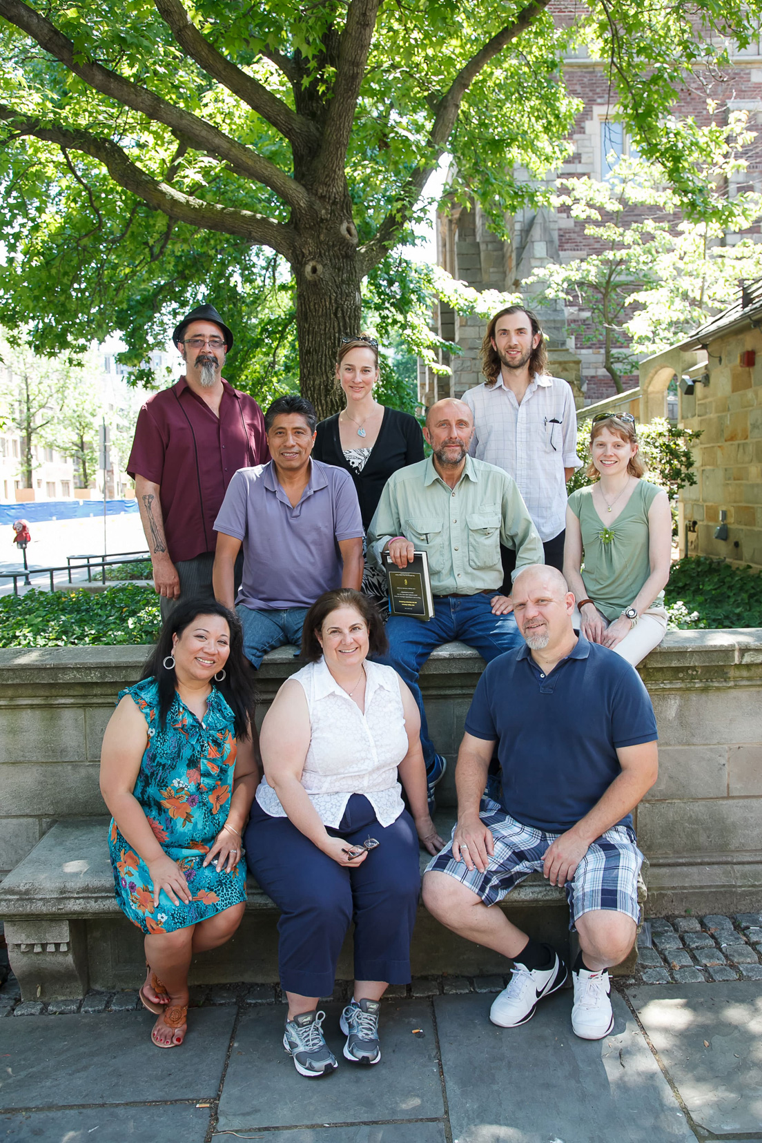 San Mateo County Team at the Intensive Session, July 2012. (Front row, from left to right: Marlene Gutierrez, Jane Gerughty, and Jeffry Weathers. Second row, from left to right: Luis Magallanes, Stefano Cadoppi, and Justine Ferguson. Third row, from left to right: Mark Beshirs, Amy Thwaite, and Benjamin Barnett-Perry.