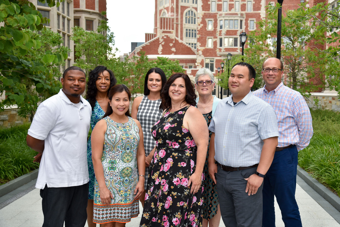 San José and Bay Area Team at the Intensive Session, July 2016. (From left to right: Pierre Clark, Charlotte Perry, Sheila Lacanaria, Sara Mingione, Jennifer Vermillion, Patricia Robin Moncrief, Lawrence Yee, and Mark Hartung.)