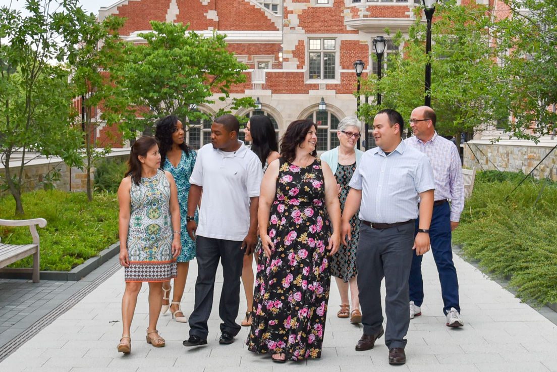 San José and Bay Area Team at the Intensive Session, July 2016. (From left to right: Sheila Lacanaria, Charlotte Perry, Pierre Clark, Sara Mingione, Jennifer Vermillion, Patricia Robin Moncrief, Lawrence Yee, and Mark Hartung.)