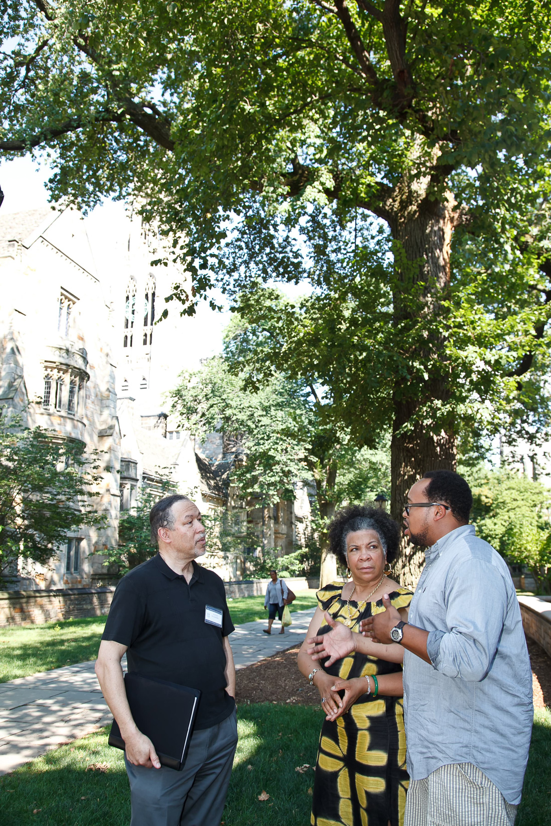 Philadelphia Team at the Intensive Session, July 2011. (Left to
right: Alan J. Lee, Director, Teachers Institute of Philadelphia; and
National Fellows Patricia Mitchell-Keita-Doe and Troy Holiday)