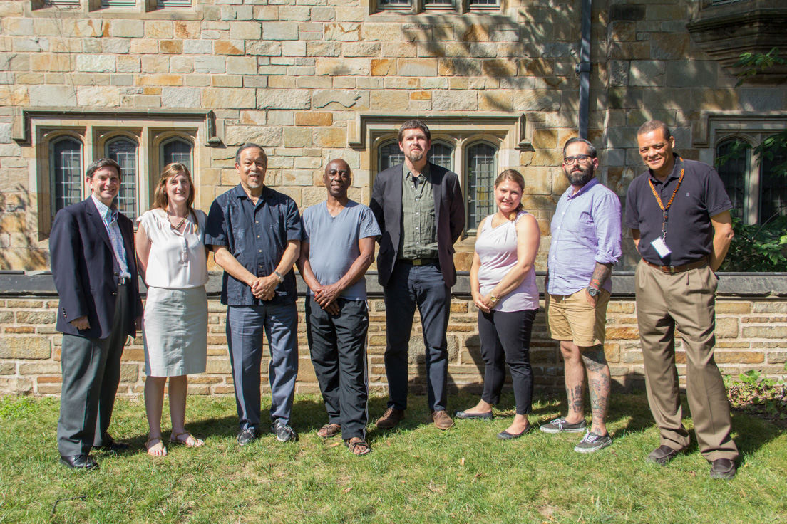 Philadelphia Team at the Intensive Session, July 2016. (From left to right: Rogers M. Smith, Kathleen Radebaugh, Alan J. Lee, Cristobal Carambo, Sydney H. Coffin, Tara Ann Carter, Klint Kanopka, and Larry Gladney.)