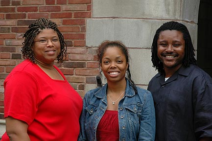 Atlanta Team at the Intensive Session, July 2005. (Left to right: National Fellows Susan Hillary Greene, Ishan Zakia Malik, and Marty L. Cummings.)