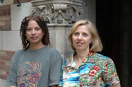 Santa Fe Team at the Intensive Session, July 2005. (Left to right: National Fellows Kimberlee Penn Erazo and Kathleen Thompson.)