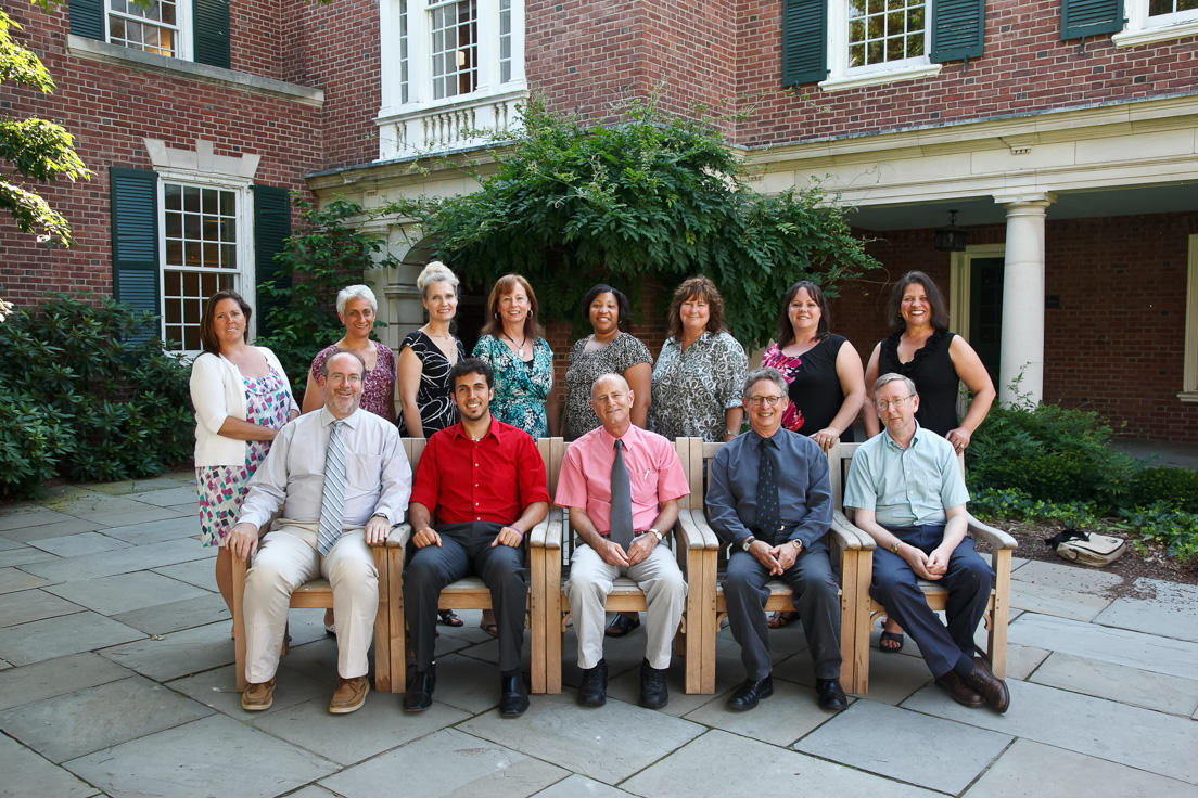 New Castle County Team at the Intensive Session, July 2011.
(Standing, left to right: National Fellows Kathleen G. Gormley,
Nancy Rudolph, Nancy Ventresca, Ellen Shackelford, Kishayla T.
Payne-Miller, Gretchen Wolfe, Lori Wiley, and Barbara A. Prillaman.
Seated, left to right: Eric W. Rise, Associate Professor of Criminal
Justice and Legal Studies, University of Delaware; National Fellow
Michael Husni; Raymond F. Theilacker, Director, Delaware Teachers
Institute in New Castle County; Leslie Reidel, Professor of Theatre,
University of Delaware; and Thomas M. Leitch, Professor of English,
University of Delaware.)