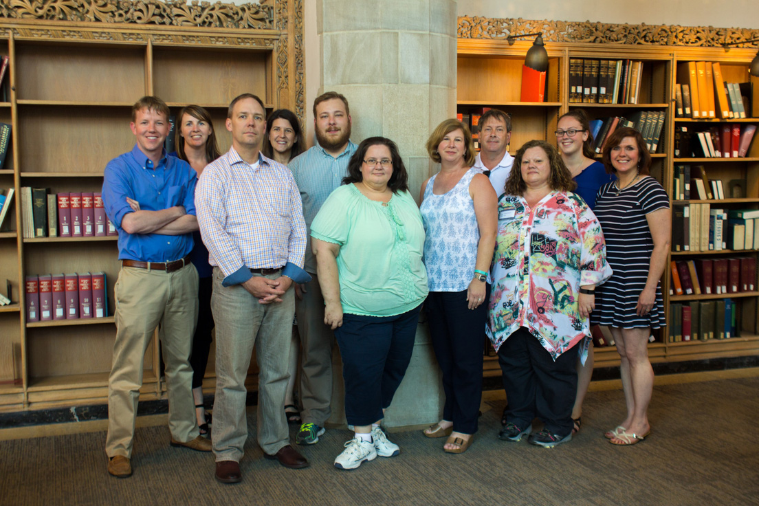 Tulsa Team at the Intensive Session, July 2016. (From left to right: Tyler W. Johannes, Elizabeth E. Smith, Sean P. Latham, Denise Dutton, Thomas Teague, Patricia L. Hodge, Krista B. Waldron, Tim Smith, Corrina S. Christmas, Jessica R. Johnson, and Jo A. Flory.)