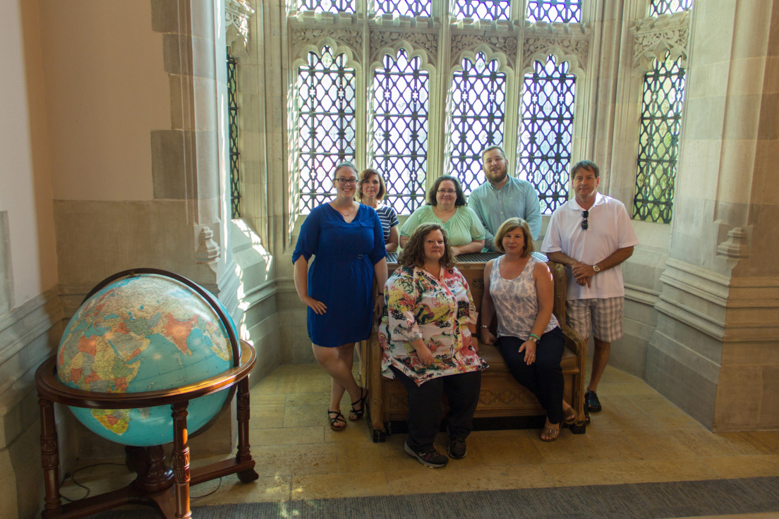 Tulsa Team at the Intensive Session, July 2016. (From left to right: National Fellows Jessica R. Johnson, Jo A. Flory, Corrina S. Christmas, Patricia L. Hodge, Thomas Teague, Krista B. Waldron, and Tim Smith.)