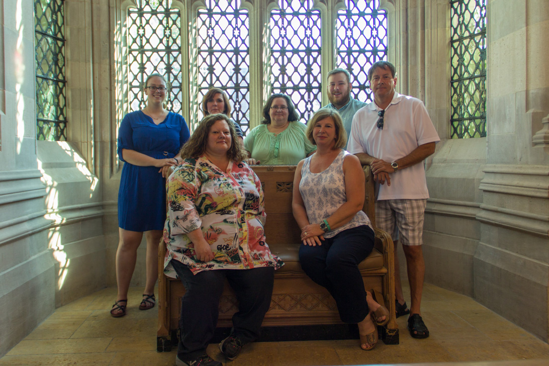 Tulsa Team at the Intensive Session, July 2016. (From left to right: National Fellows Jessica R. Johnson, Jo A. Flory, Corrina S. Christmas, Patricia L. Hodge, Krista B. Waldron, Thomas Teague, and Tim Smith.)