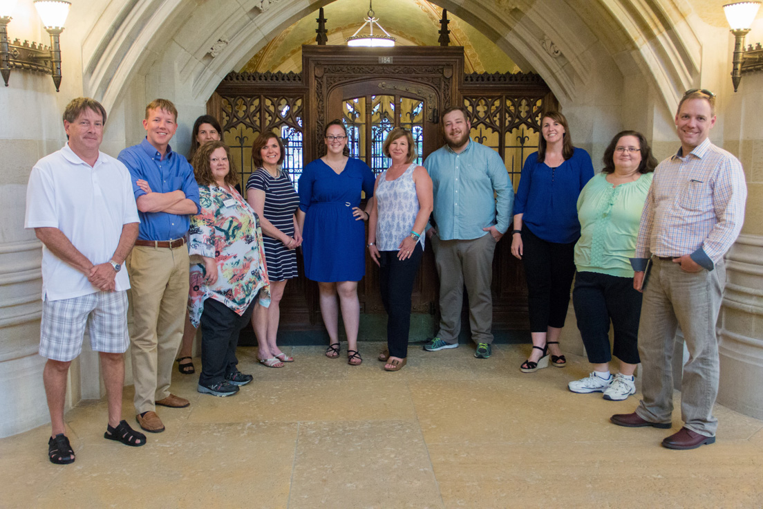 Tulsa Team at the Intensive Session, July 2016. (From left to right: Tim Smith, Tyler W. Johannes, Denise Dutton, Corrina S. Christmas, Jo A. Flory, Jessica R. Johnson, Krista B. Waldron, Thomas Teague, Elizabeth E. Smith, Patricia L. Hodge, and Sean P. Latham.)