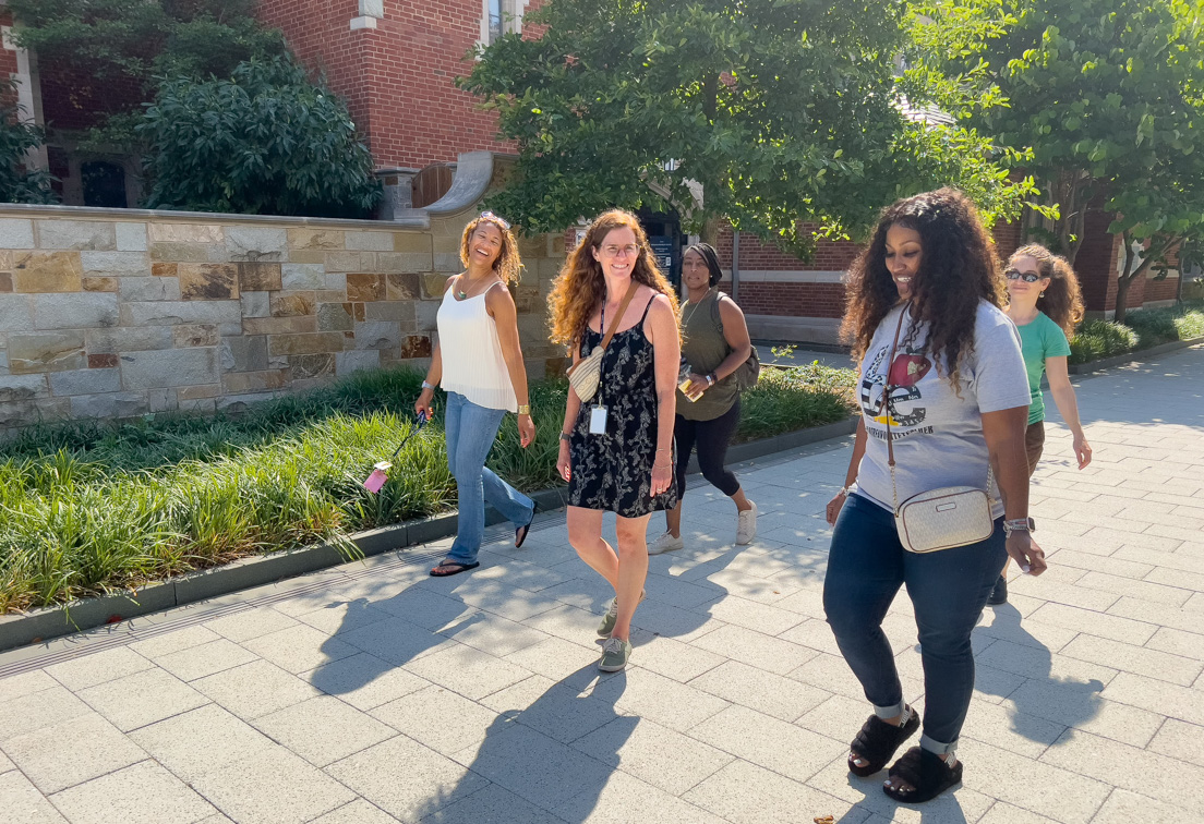 Fellows on the Yale University campus at the Intensive Session, July 2022.