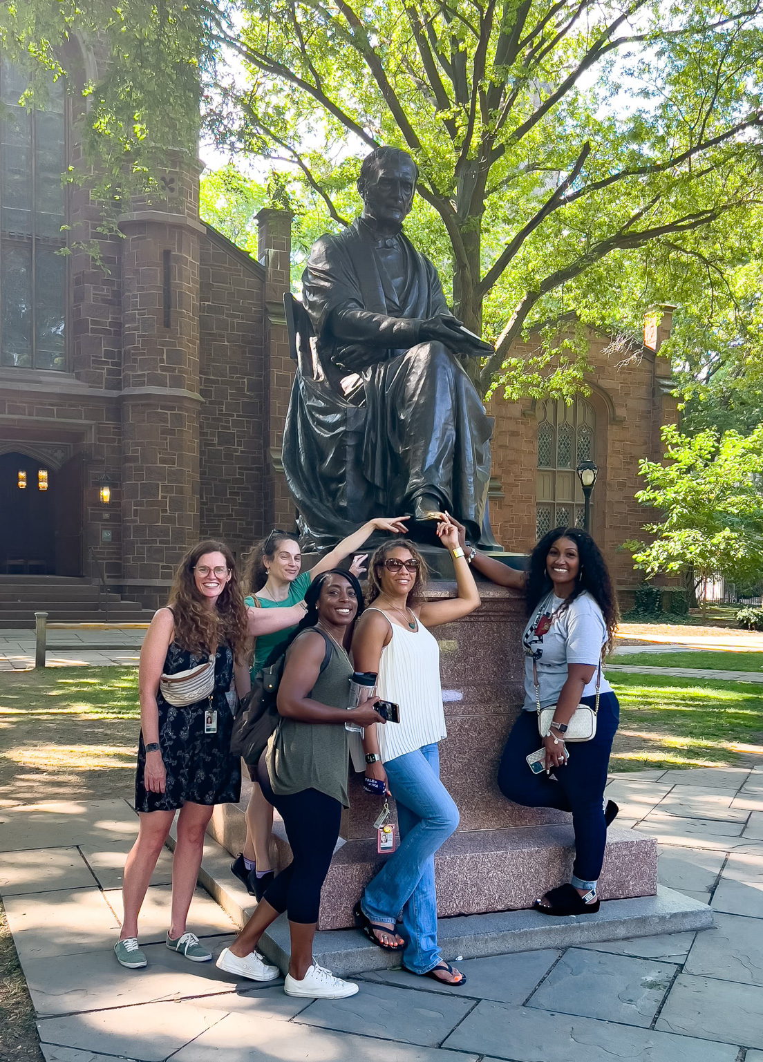 Fellows on the Yale University campus at the Intensive Session, July 2022.