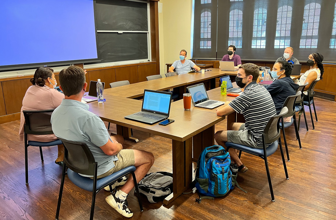 The national seminar on “Fires, Floods, and Droughts: Impacts of Climate Change in the U.S.” led by Jordan Peccia, Thomas E. Golden, Jr. Professor of Chemical and Environmental Engineering, Yale University, July 2022.