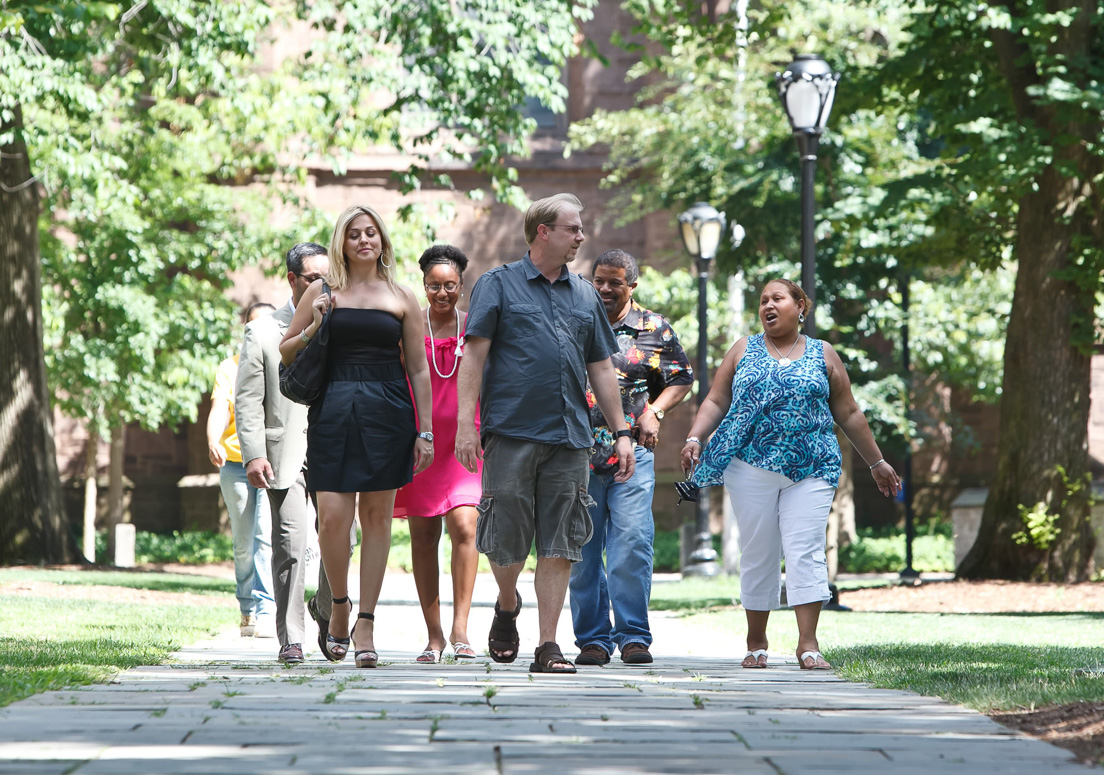 National Fellows at the Intensive Session, July 2011. (Left to right:
Paul A. Landshof, San Jos?; Patrizia Mauti, Deanna Boyd, and
Stephen J. Griffith, DeKalb County; Richard C. Taylor, San Jos?;
and Arlene Burns-Moguel, DeKalb County.)