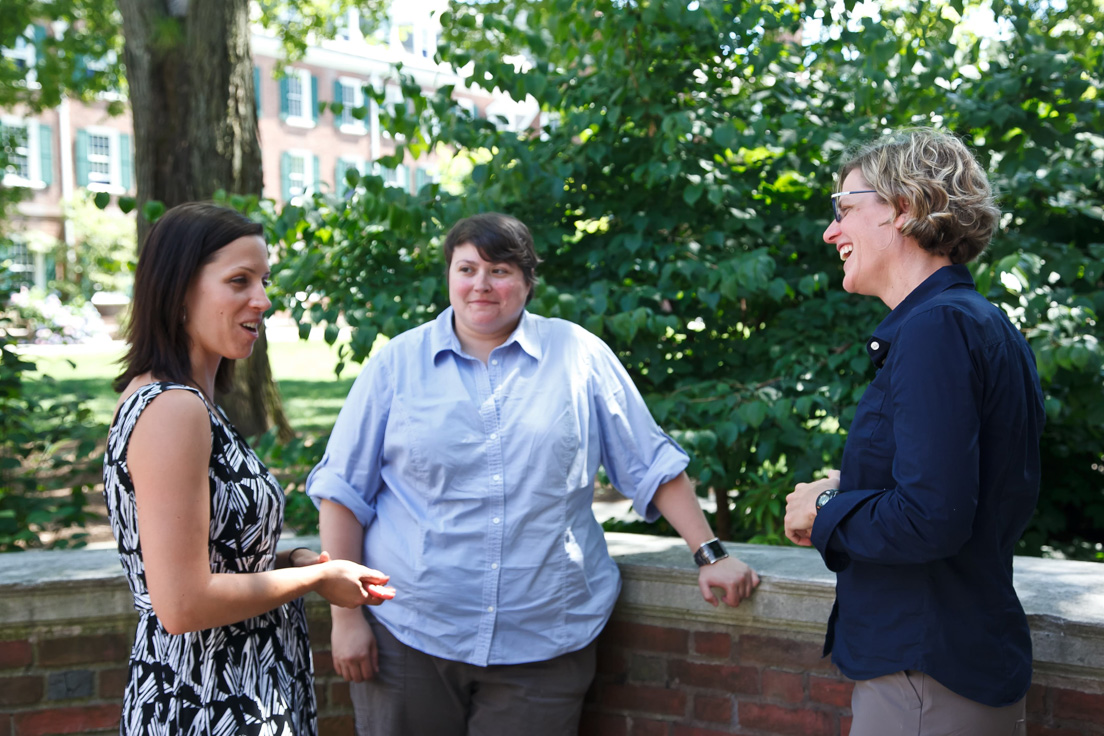 Chicago Team at the Intensive Session, July 2011. (Left to right: National
Fellows Kristin N. Peterson, Andrea F. Kulas, and Molly Myers.)