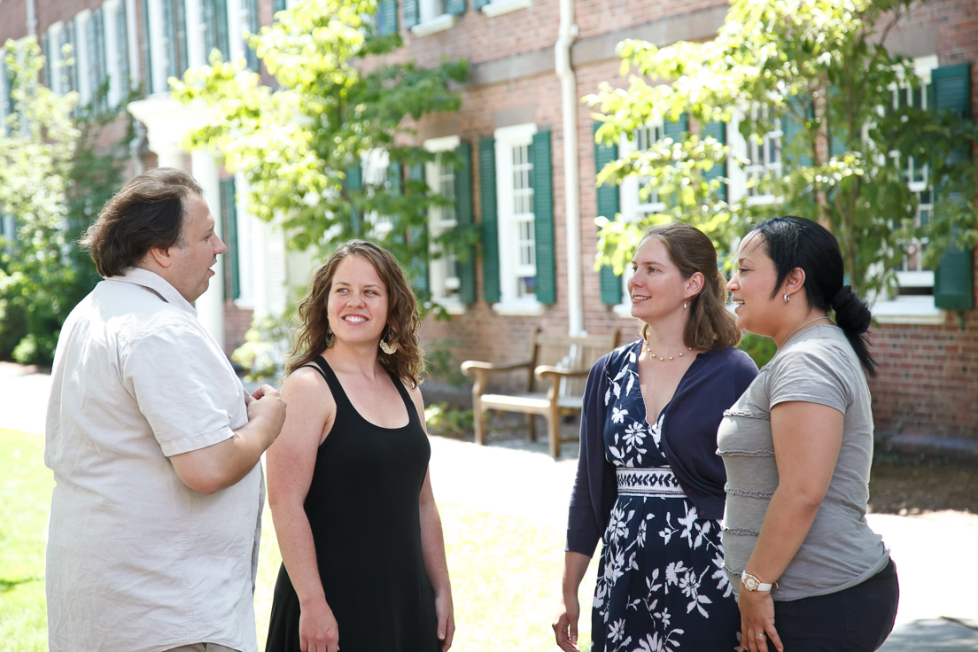 Chicago Team at the Intensive Session, July 2011. (Left to right:
National Fellows Andrew Martinek, Autumn Laidler, Jennifer Fleck,
and Razan Almiladi.)