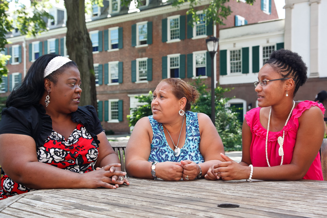 DeKalb County Team at the Intensive Session, July 2011. (Left to
right: National Fellows Denise D. Hall, Arlene Burns-Moguel, and Deanna Boydr.)