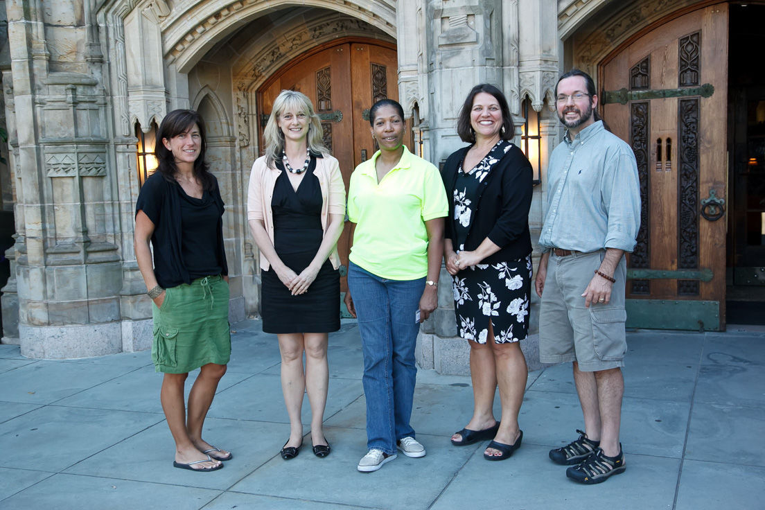 National Steering Committee at the Intensive Session, July
2011. (Left to right: National Fellows Elizabeth R. Lasure,
Charlotte; Carol P. Boynton, New Haven; Deborah Smithey,
Philadelphia; Barbara A. Prillaman, New Castle County; and
Eric J. Laurenson, Pittsburgh.)