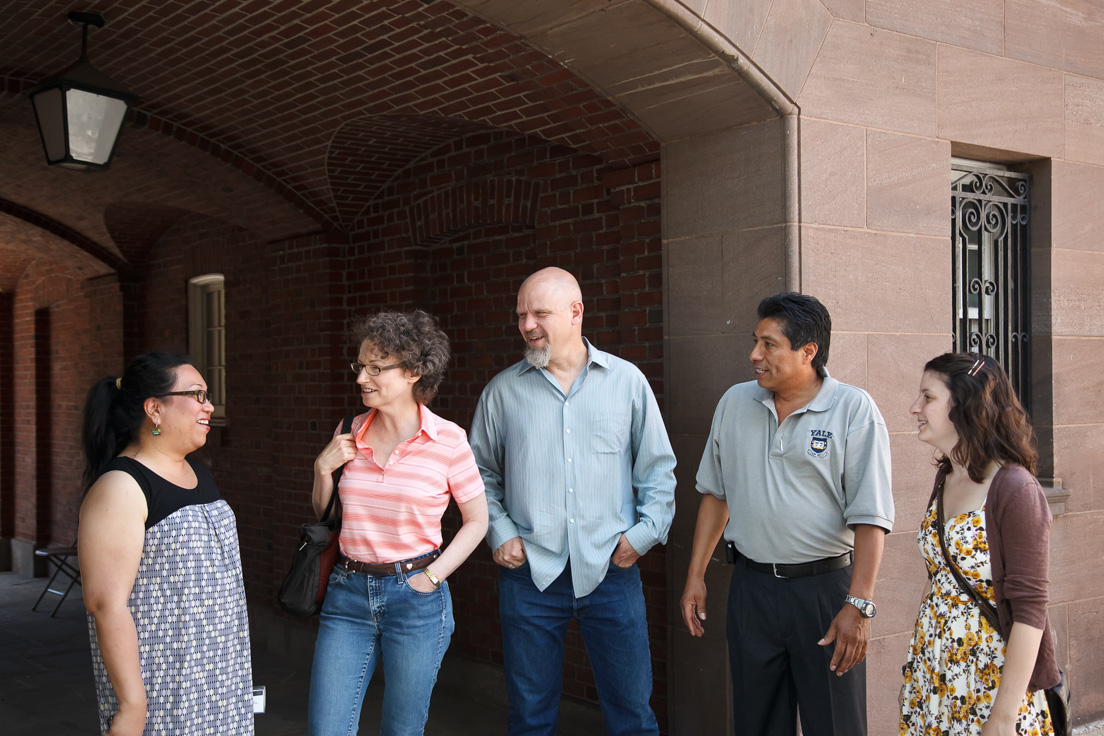 San Mateo County Team at the Intensive Session, July 2011. (Left to right:
National Fellows Marlene M. Gutierrez, Emily J. Faxon, Jeffry K. Weathers,
Luis A. Magallanes, and Sarah R. Kingon.)