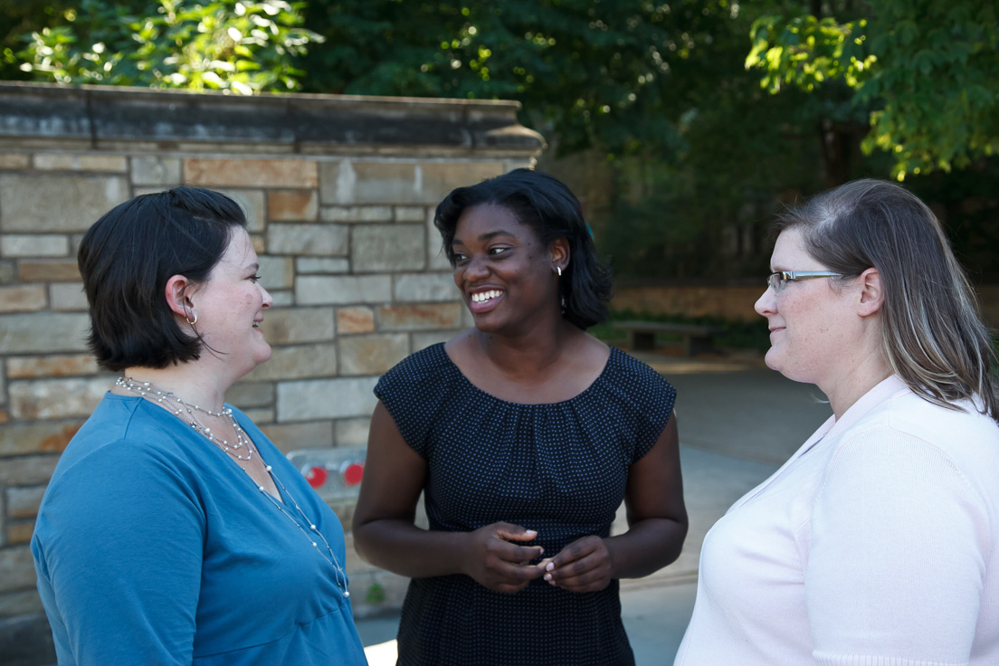 Tulsa Team at the Intensive Session, July 2011. (Left to right: National
Fellows Emily B. Dentel, Shanedra D. Nowell, and Audra K. Bull.)