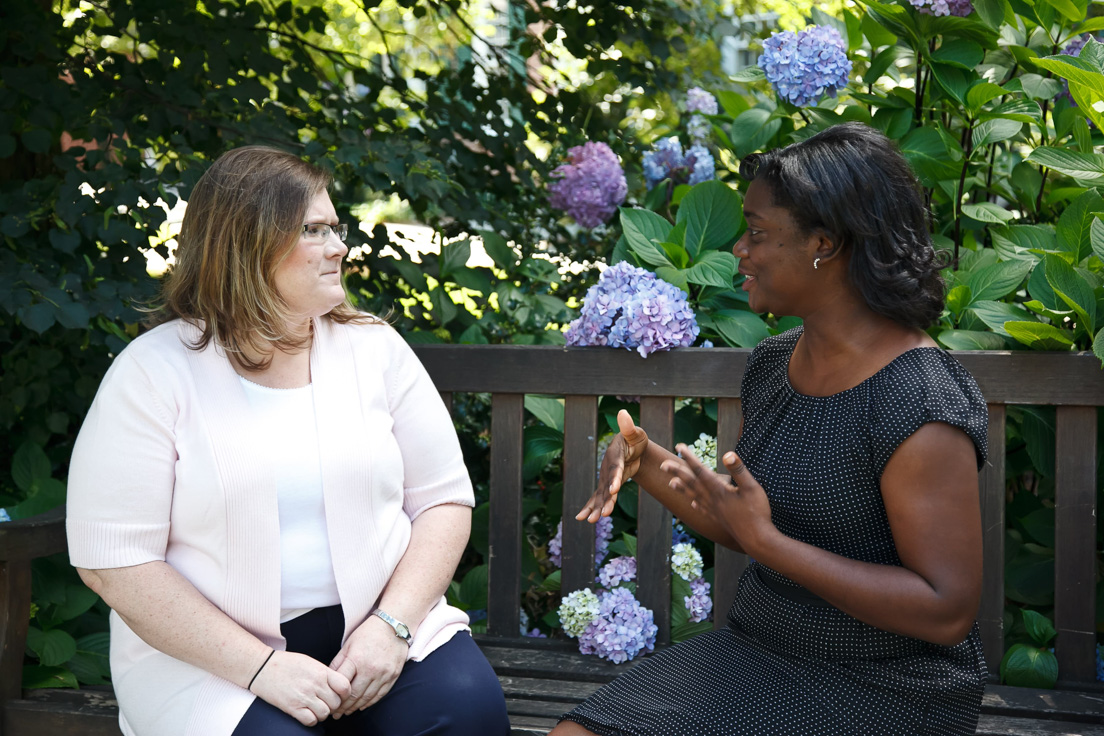 Tulsa Team at the Intensive Session, July 2011. (Left to right: National
Fellows Audra K. Bull and Shanedra D. Nowell.)