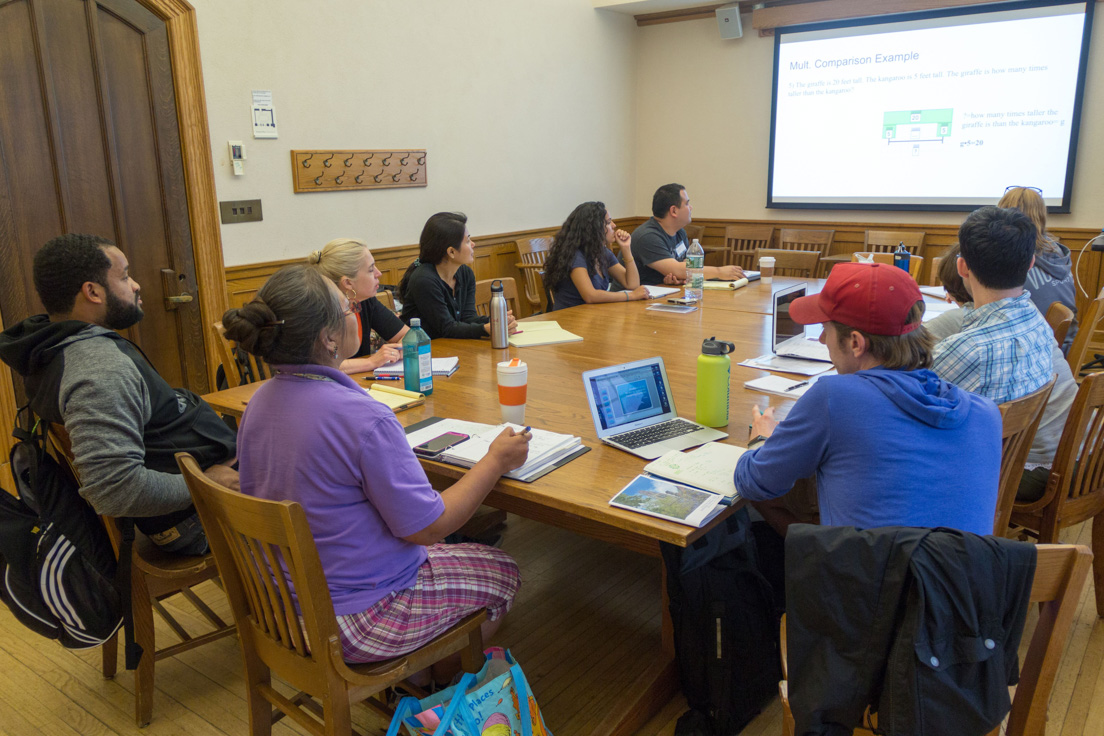 The national seminar on "From Arithmetic to Algebra: Variables, Word Problems, Fractions and the Rules" led by Roger E. Howe, Professor Emeritus of Mathematics at Yale University, July 2017.