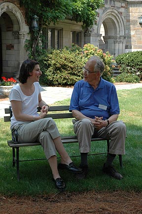 The Intensive Session, July 2005. (Left to right: National Fellow Clary Washington Carleton, Richmond, and Thomas R. Whitaker, New Haven.)