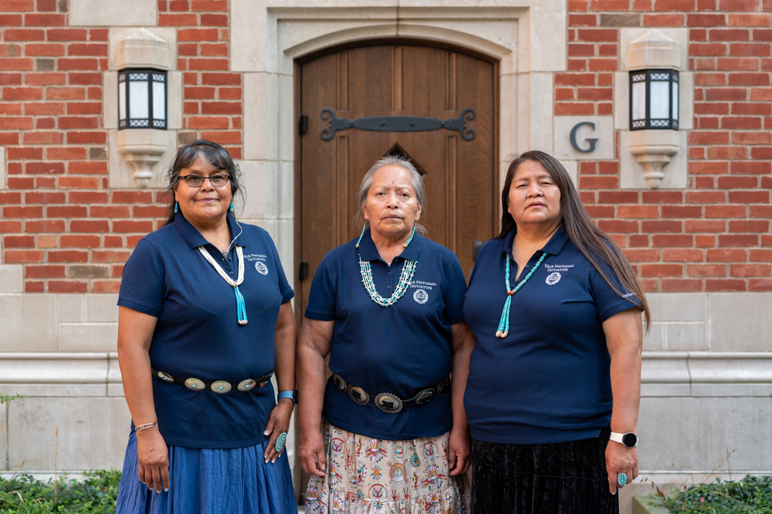 Navajo Nation Team at the Intensive Session, July 2024. (From left to right: National Fellows Priscilla Black, Jolene Smith, and Elizabeth Isaac.)