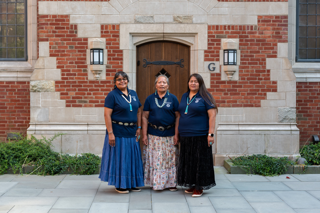 Navajo Nation Team at the Intensive Session, July 2024. (From left to right: National Fellows Priscilla Black, Jolene Smith, and Elizabeth Isaac.)