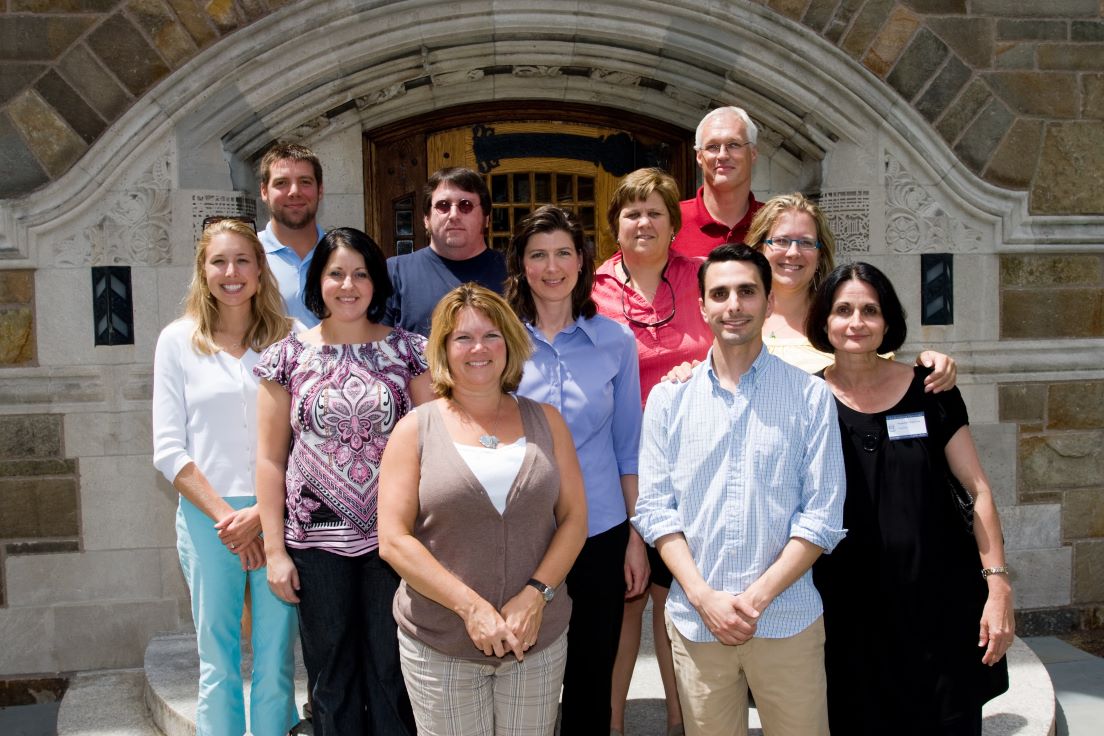 Charlotte Team at the Intensive Session, July 2008. (Left to right: planning director Molly Shaw; Jeffrey C. Joyce, Social Studies Teacher, Charlotte-Mecklenburg Schools; National Fellows Nicole Marie Schubert, Brian Donald Coons, and Ella M. Boyd; Kathy S. Asala, Undergraduate Coordinator and Lecturer in Chemistry, University of North Carolina at Charlotte; National Fellow Debra Blake Semmler; Burkhard Jens Henke, Professor of German, Davidson College; Jae Emerling, Assistant Professor of Modern and Contemporary Art, University of North Carolina at Charlotte; Ann Margaret Fox, Associate Professor of English, and Magdalena M. Maiz-Pe?a, Professor of Spanish, Davidson College.)