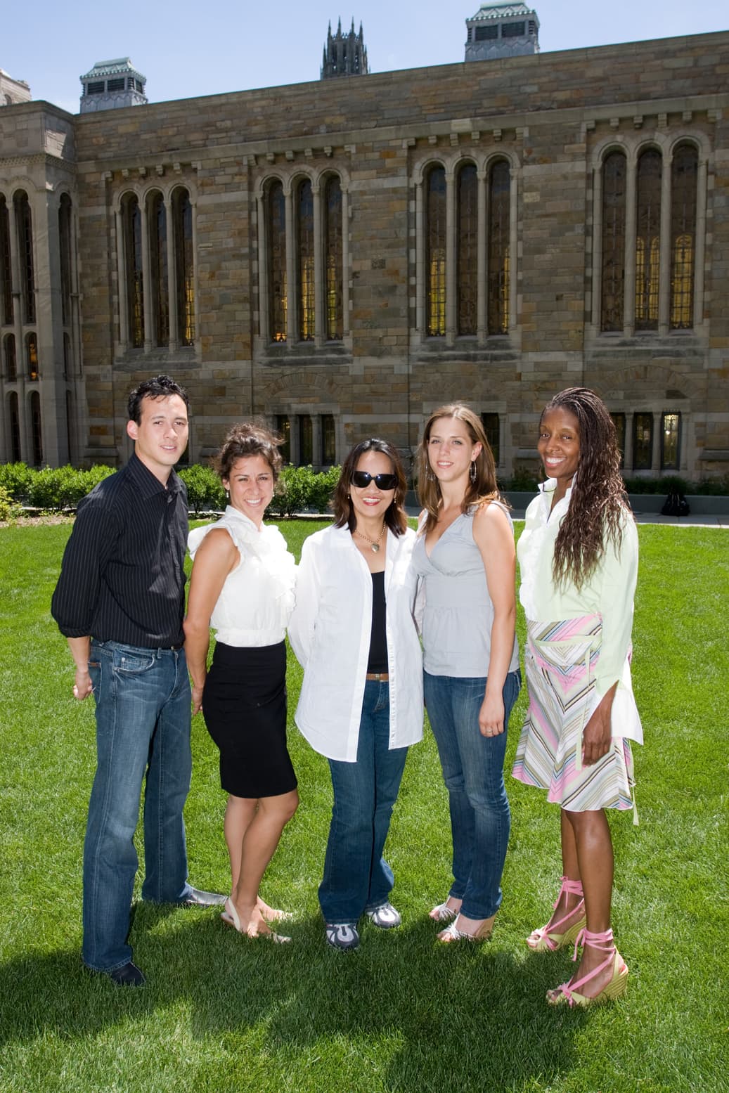 Chicago Team at the Intensive Session, July 2008. (Left to right: National Fellows Adam J. Kubey, Pamela Louise Ronson, Myrna Alvarez, Kristin Peterson, and Sharon Ponder.)