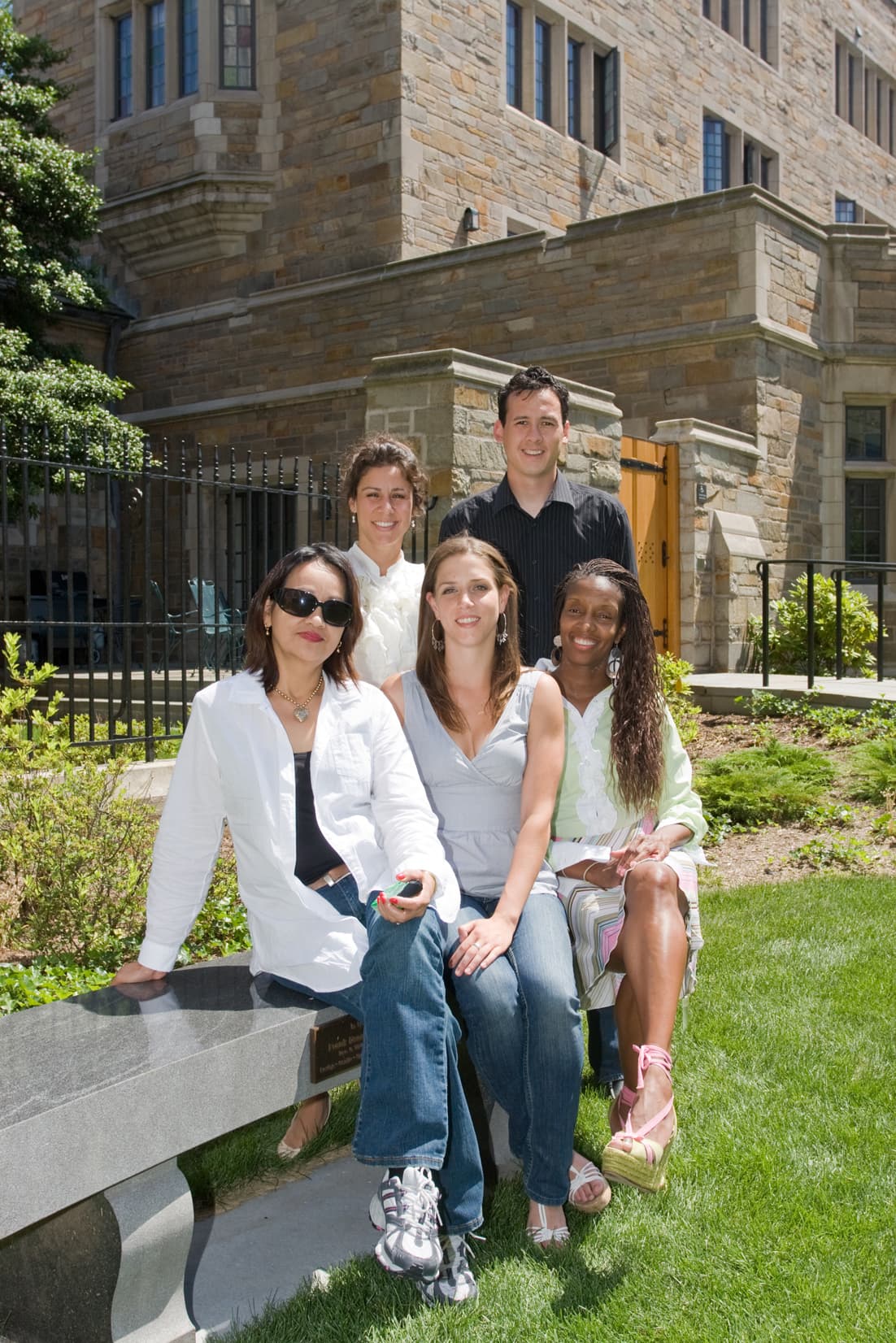 Chicago Team at the Intensive Session, July 2008. (Left to right: National Fellows Myrna Alvarez, Pamela Louise Ronson, Kristin Peterson, Adam J. Kubey, and Sharon Ponder.)