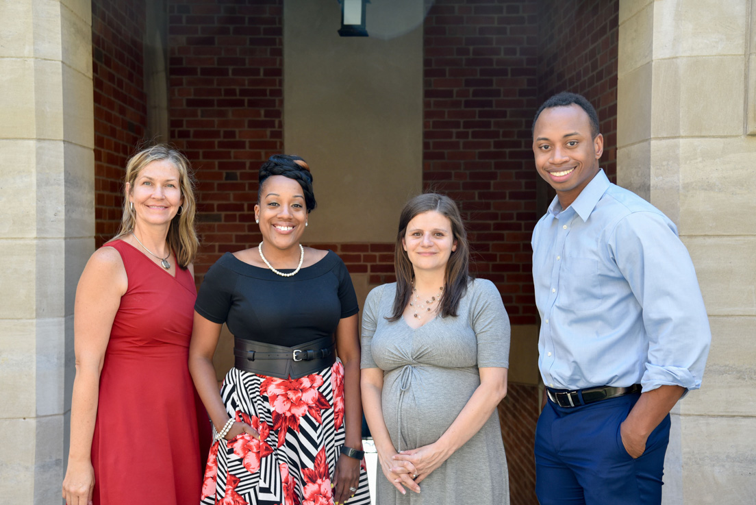 Pittsburgh Team at the Intensive Session, July 2018. (From left to right: Leigh Hall, Krystal Smith, Jennifer Mazzocco, and Sean Means.)