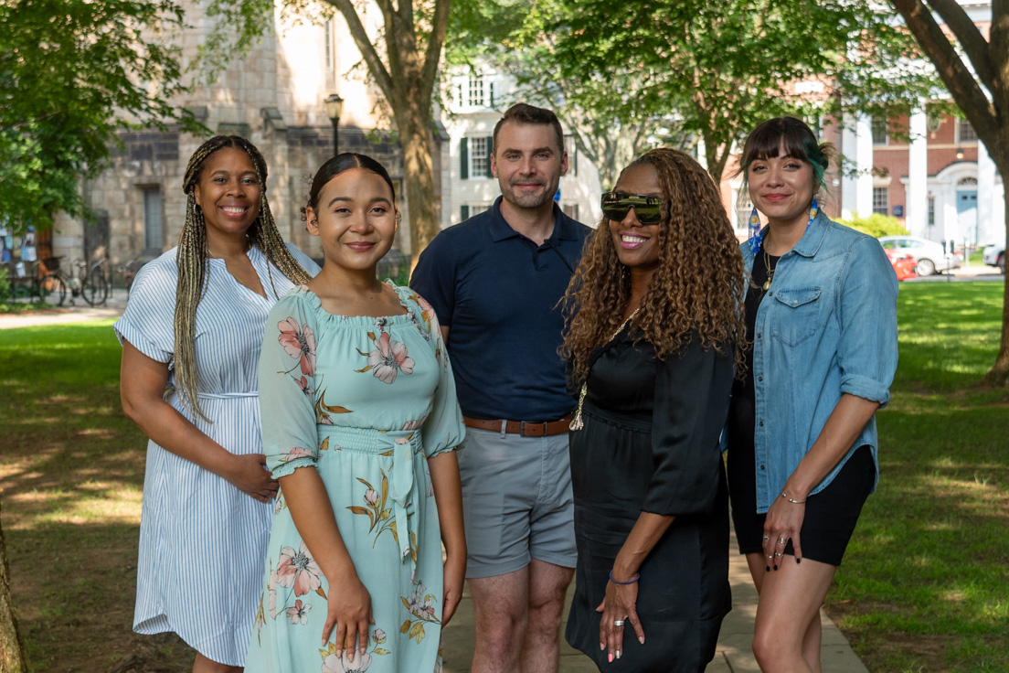 Chicago Team at the Intensive Session, July 2024. (From left to right: National Fellows Zanneta Kubajak, Daphne Meyer, Brandon Barr, Sharon Ponder Ballard, and Stephany Jimenez.