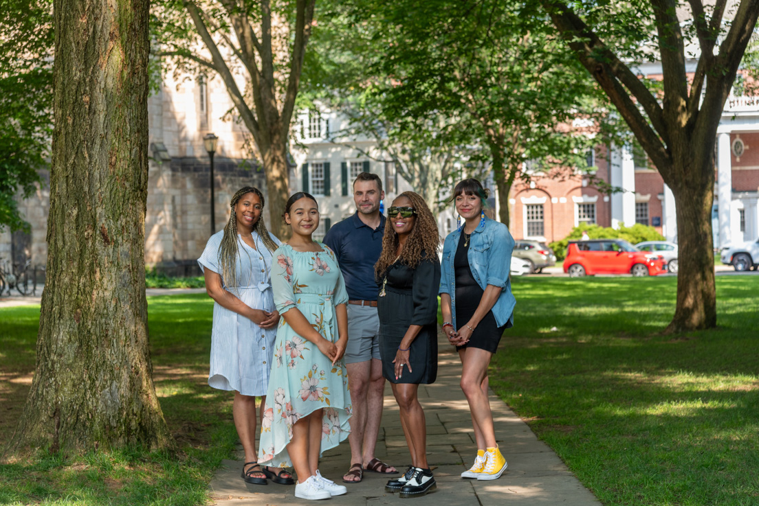 Chicago Team at the Intensive Session, July 2024. (From left to right: National Fellows Zanneta Kubajak, Daphne Meyer, Brandon Barr, Sharon Ponder Ballard, and Stephany Jimenez.