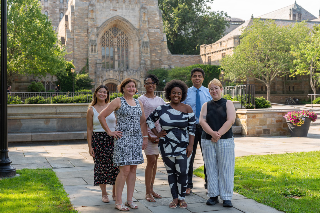 Richmond Team at the Intensive Session, July 2024. (From left to right: National Fellows Greysi Vasquez, Valerie Schwarz, Cheri Manning, Deirdre Brooks, José Ulises Reveles Ramirez, and Amanda McMahon.)