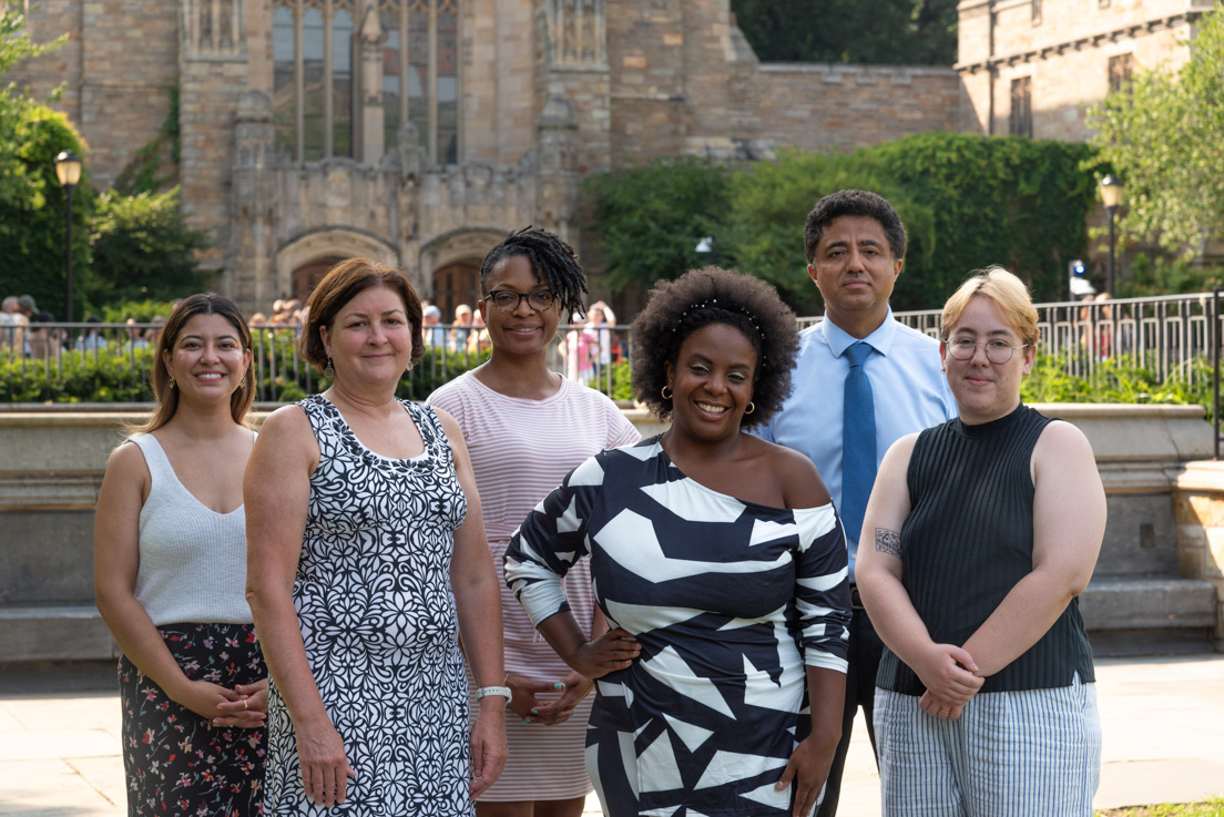 Richmond Team at the Intensive Session, July 2024. (From left to right: National Fellows Greysi Vasquez, Valerie Schwarz, Cheri Manning, Deirdre Brooks, José Ulises Reveles Ramirez, and Amanda McMahon.)