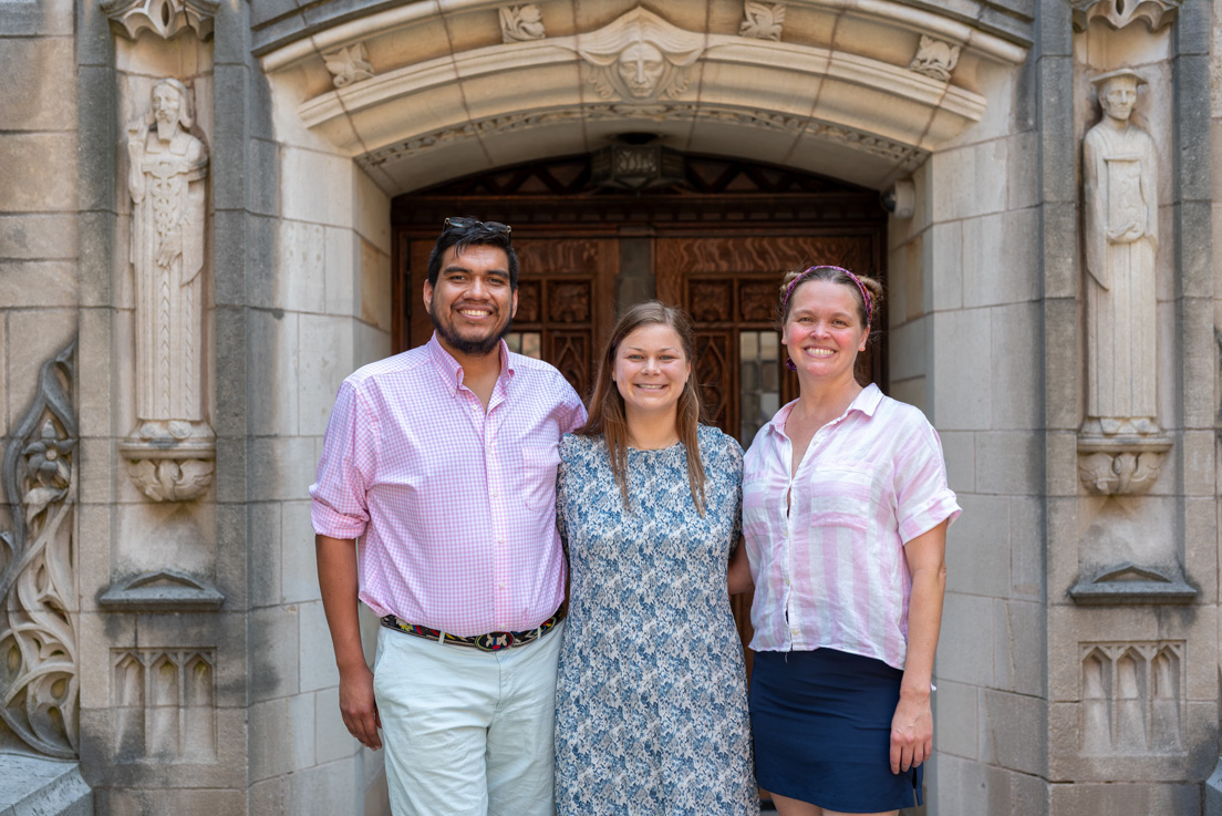 San Jose Team at the Intensive Session, July 2024. (From left to right: National Fellows Aaron Cruz, Kristina Kirby, and Melissa Muntz.)