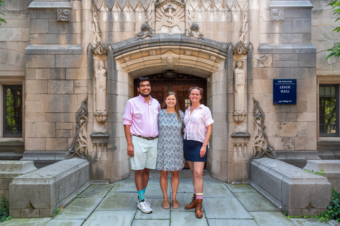 San Jose Team at the Intensive Session, July 2024. (From left to right: National Fellows Aaron Cruz, Kristina Kirby, and Melissa Muntz.)