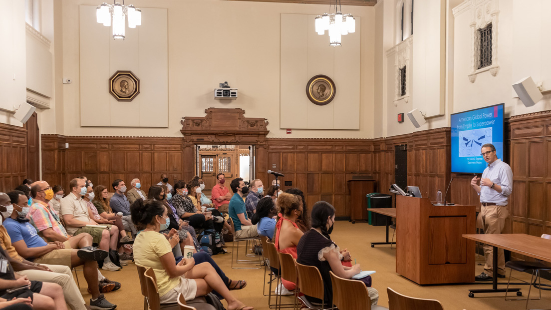 Talk by David C. Engerman about his seminar on “American Global Power from Empire to Superpower,” Yale University, July 2022.