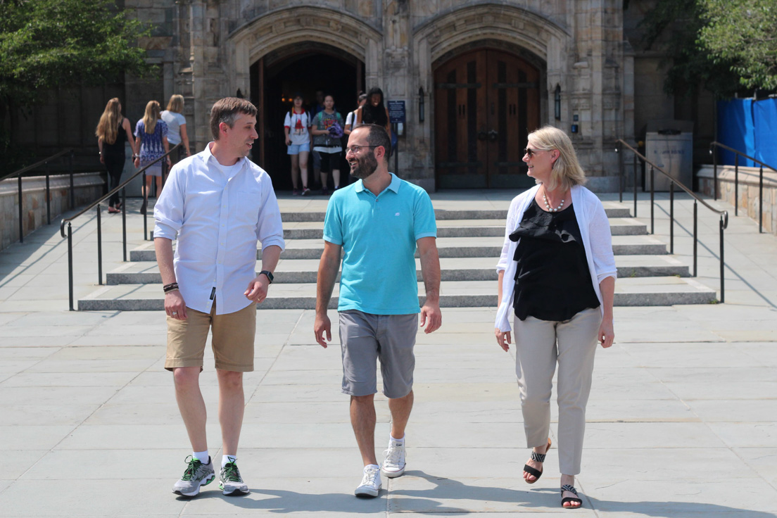 New Haven Team at the Intensive Session, July 2017. (From left to right: National Fellows Richard W. Cuminale, Robert Schwartz, and Carol P. Boynton.)