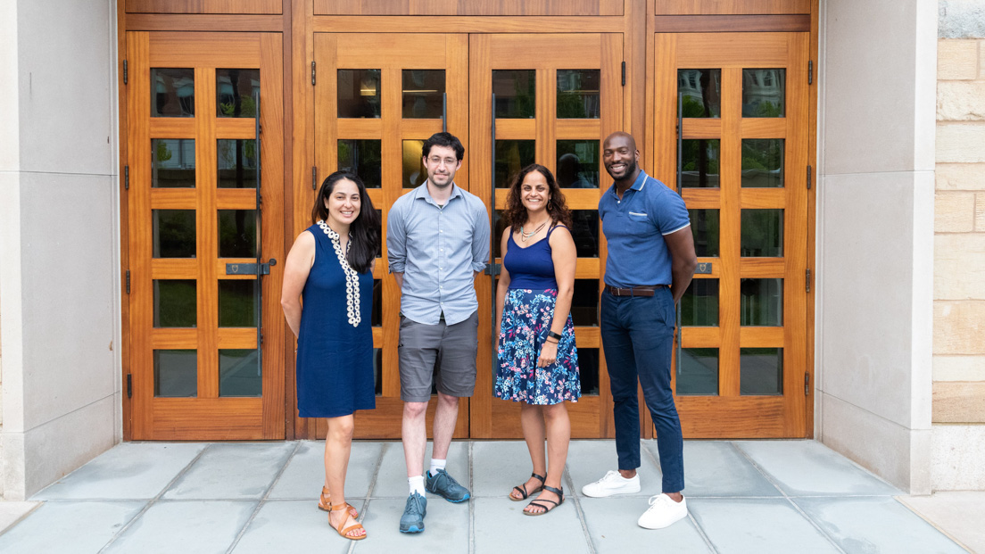 District of Columbia Team at the Intensive Session, July 2022. (From left to right: National Fellows Sandy M. Alvarez, Zachary Meyers, Perrine Punwani, and Malcolm McConner.)